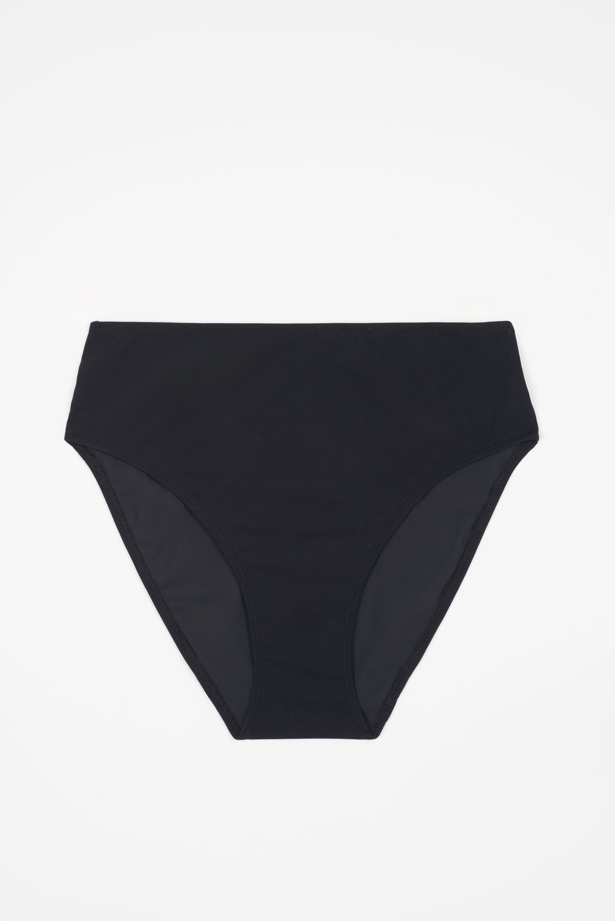 Essential High Waist Bikini Bottom | Black