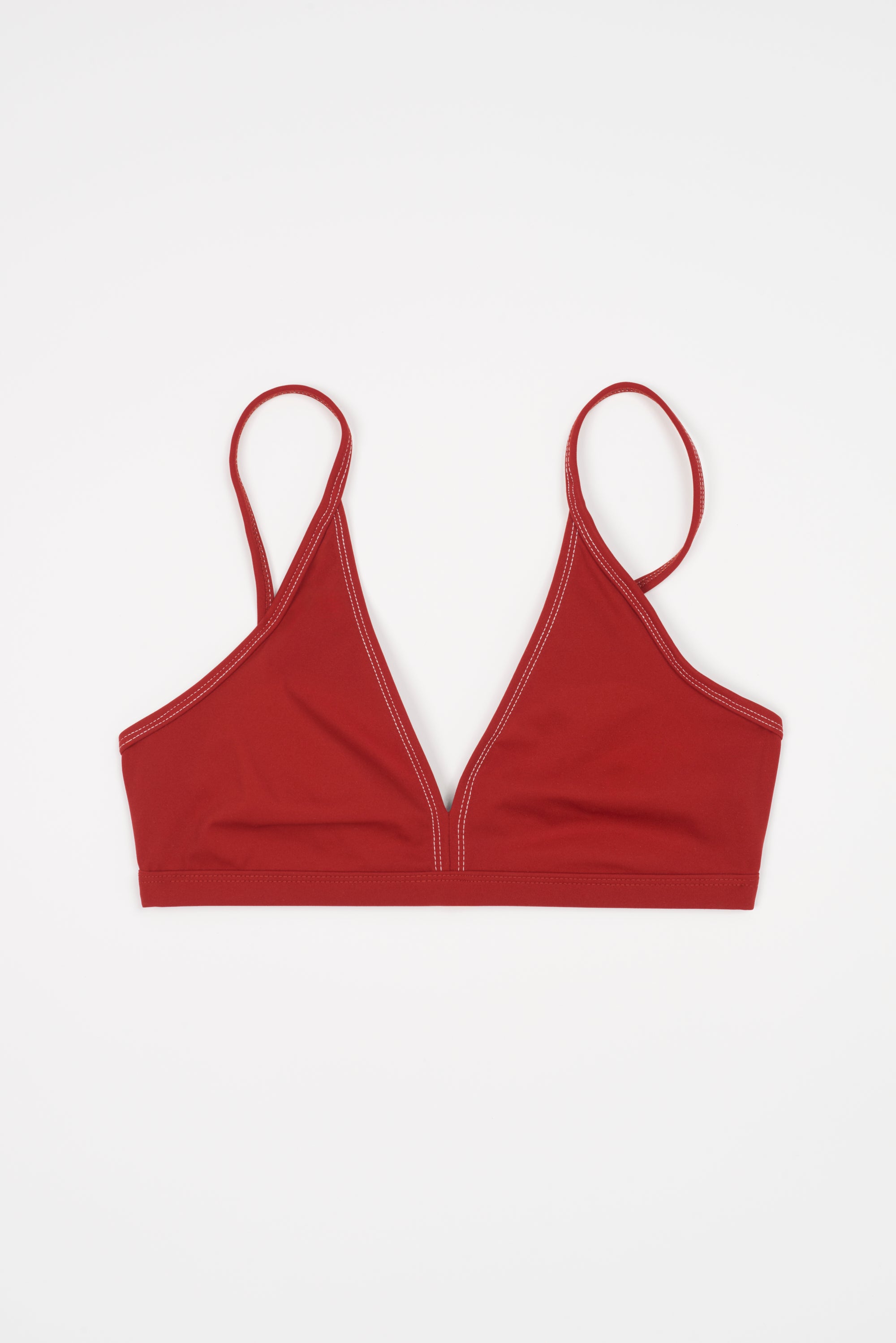 Juliette Triangle Soft Bikini Top | Crimson