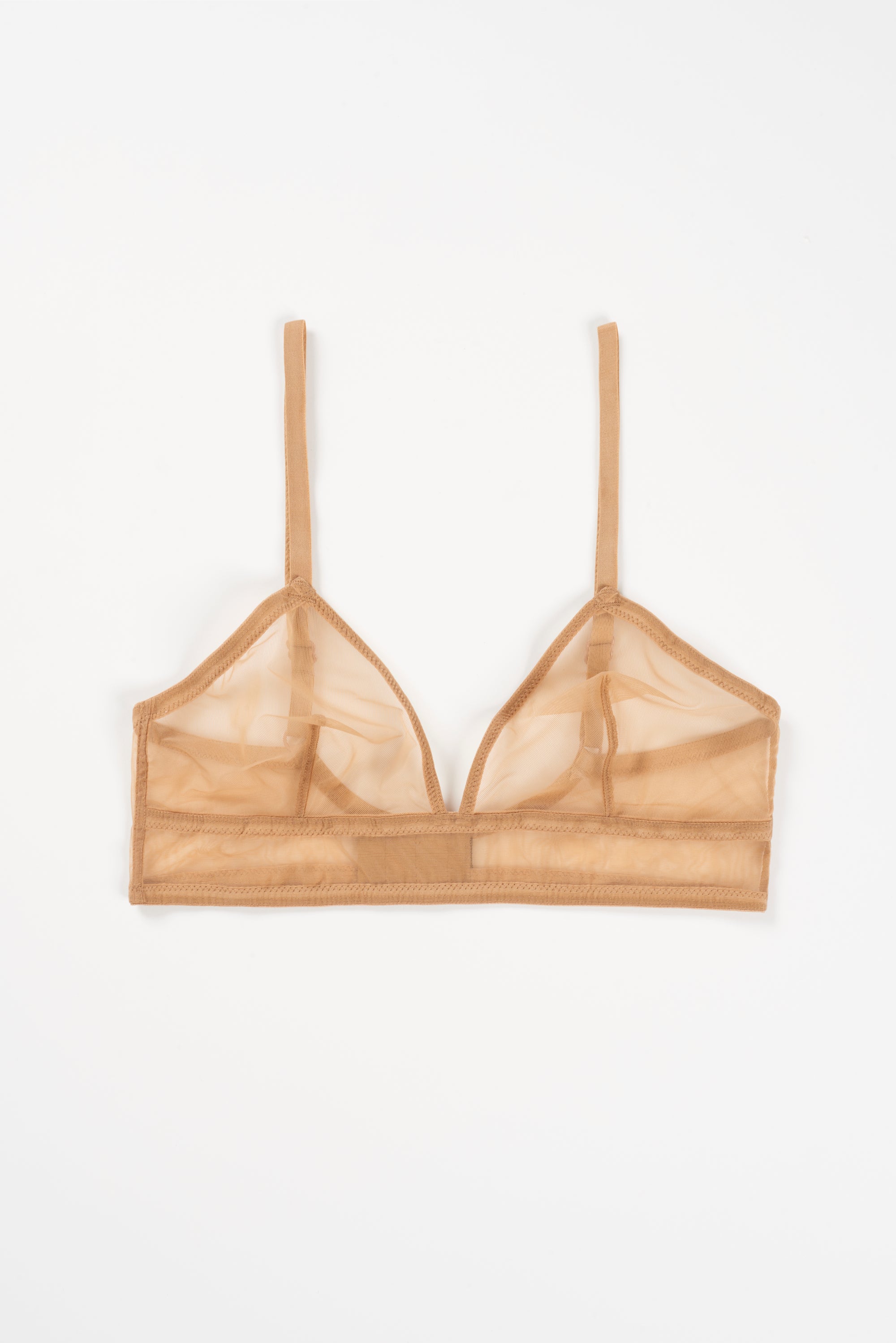 Bare Minimal Soft Triangle Bra | Caramel