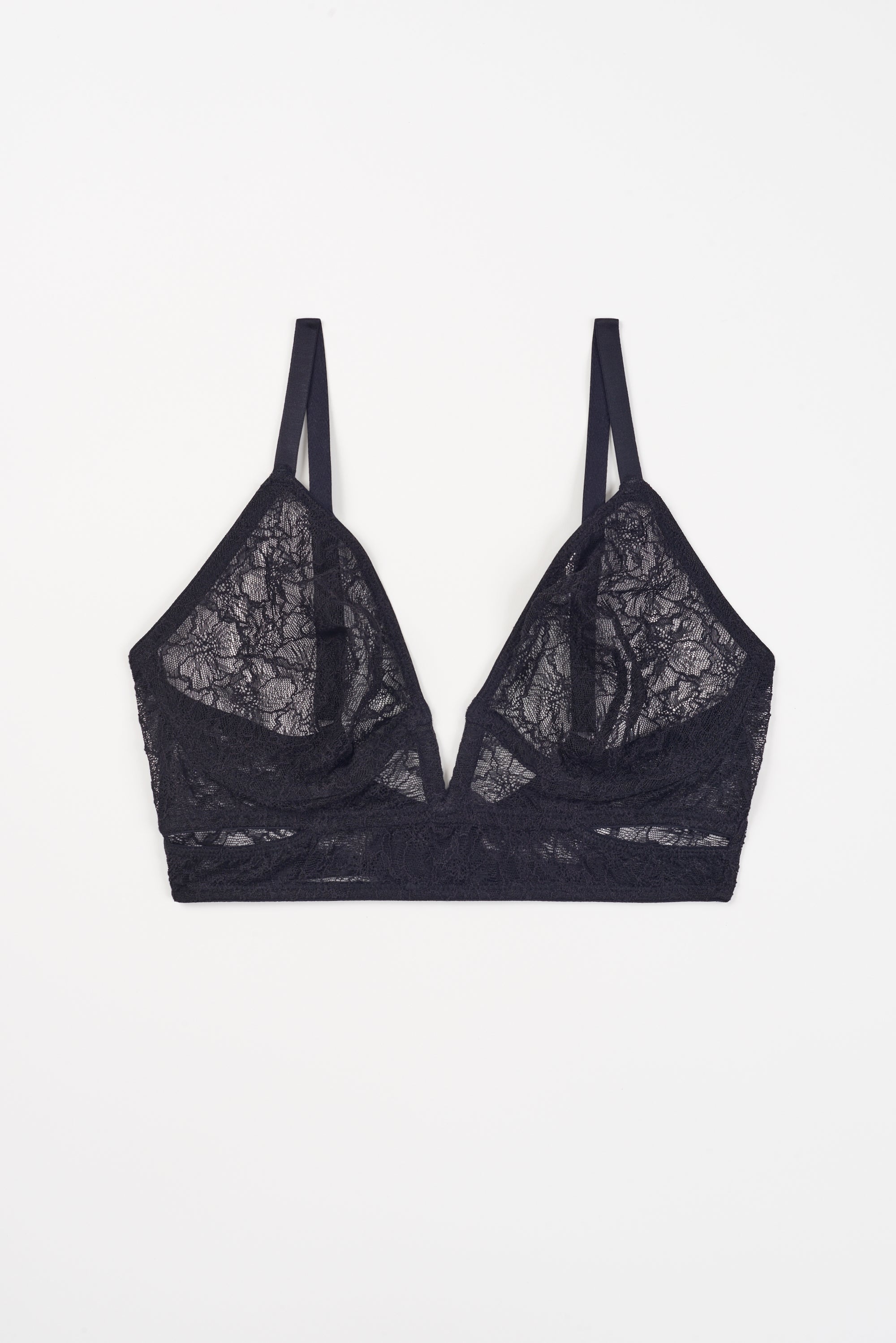 Marie Soft Plunge V Wire Bra | Black
