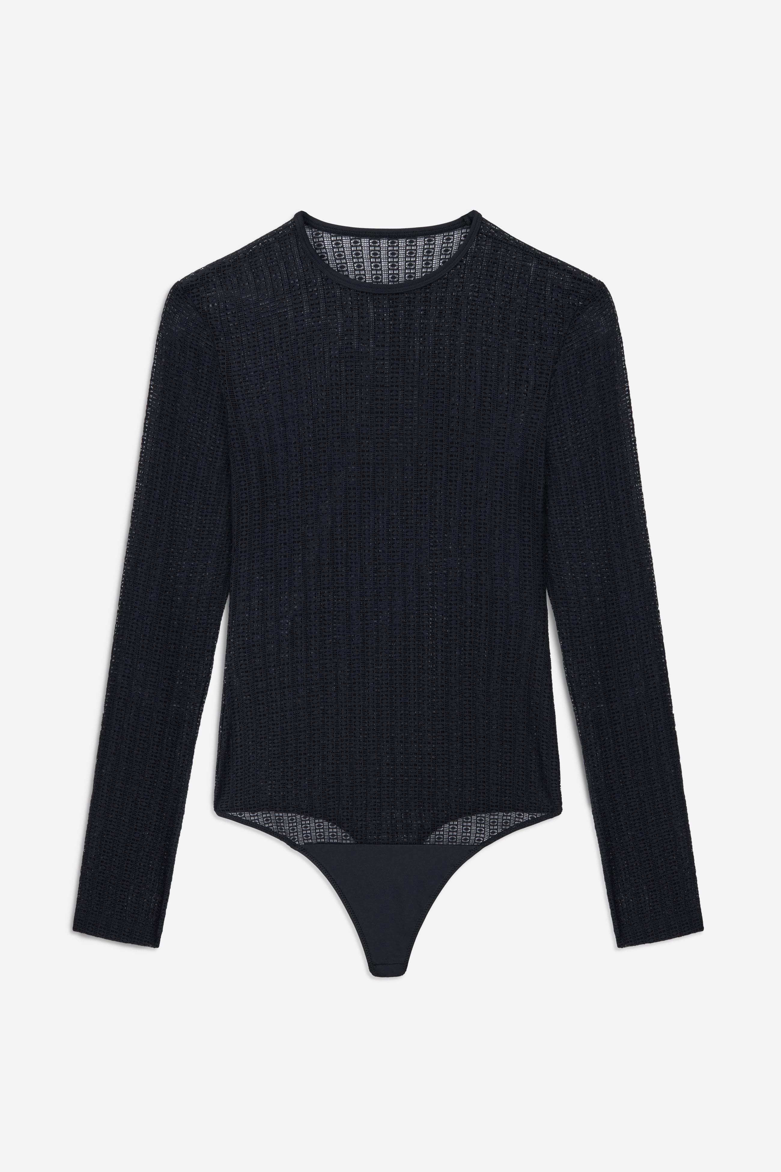 Matrix Long Sleeve Bodysuit | Black