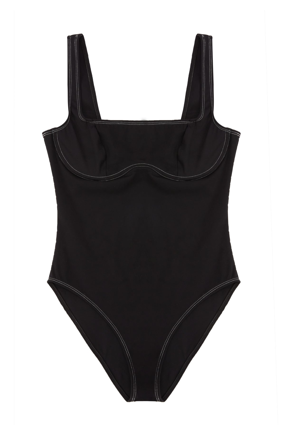 Kelly Underwire Bandeau One Piece Suit | Black
