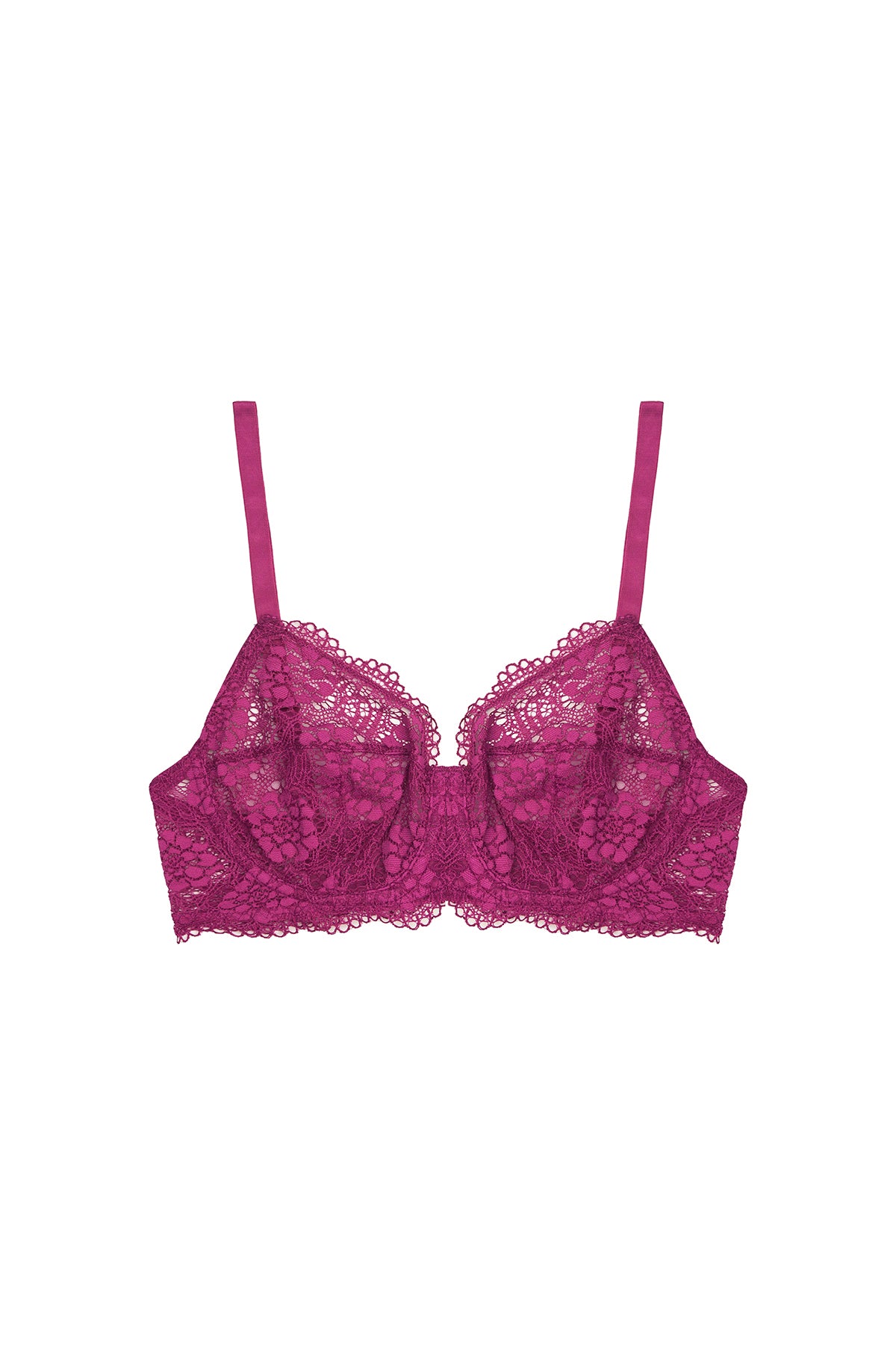 Peony Underwire Full Cup Bra | Fuchsia