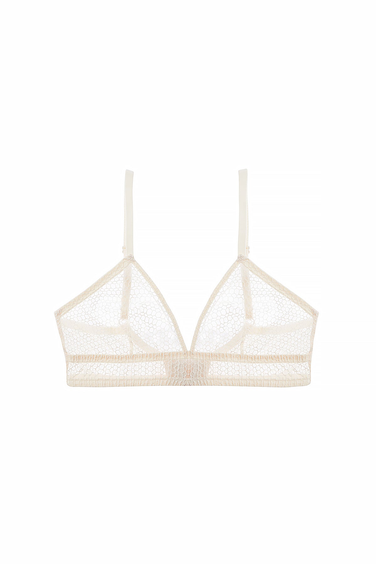 Honeycomb Triangle Soft Bra | Mastic