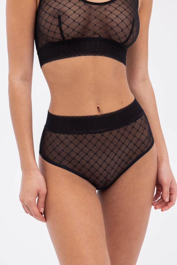 Cosmo High Waisted Brief | Black