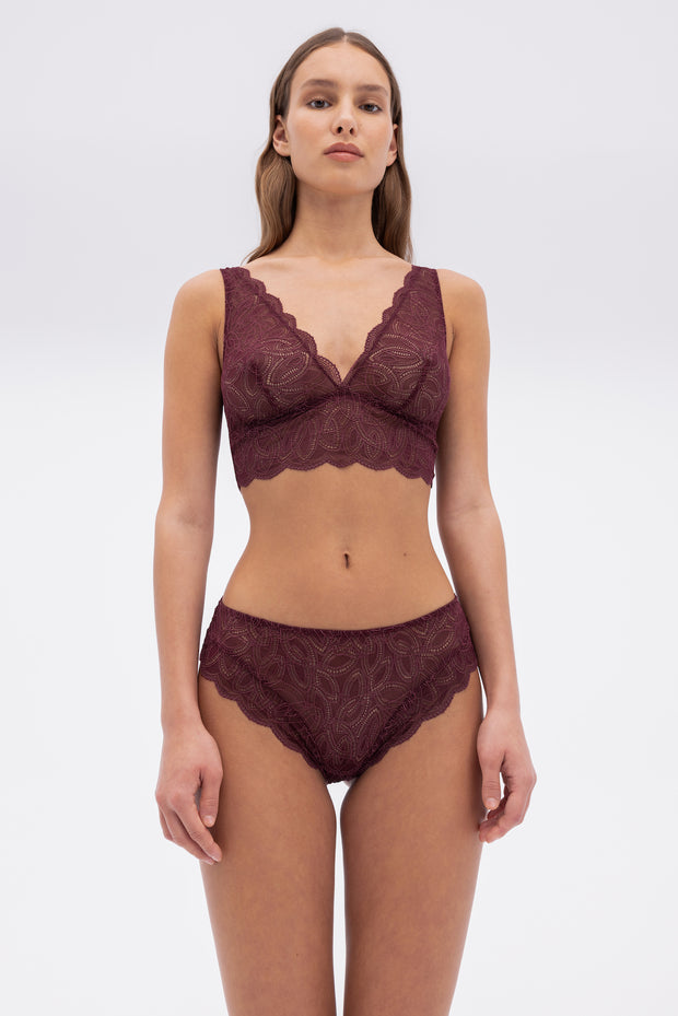Dahlia Brief | Cherry Lacquer