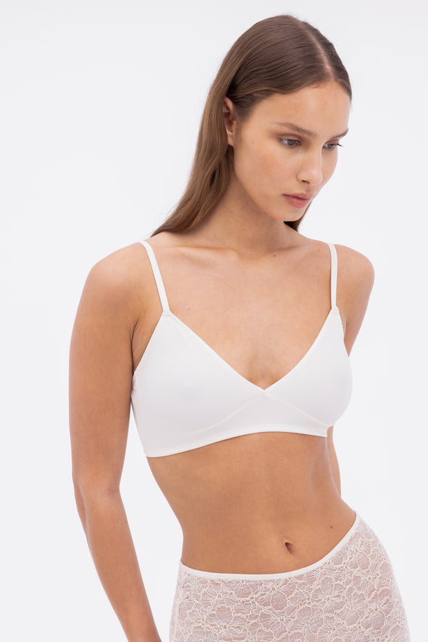 Nano Minimal Soft Triangle Bra | Plaster