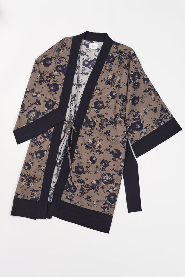 Euphoria Robe | Grey/Black