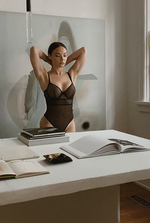 Bare Underwire Bodysuit | Black