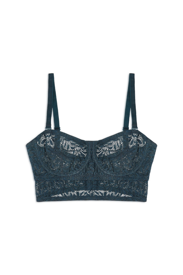 Acacia Underwire Strapless Longline Bra | French Navy