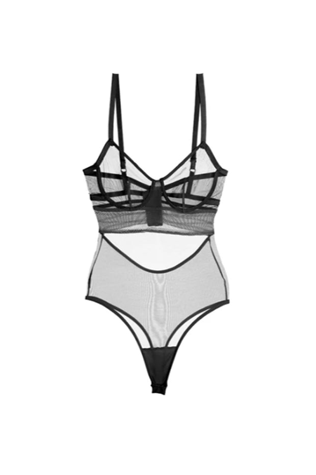 Bare Underwire Bodysuit | Black